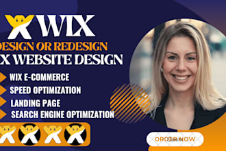 design a responsive wix landing page ,wix seo or redesign online store