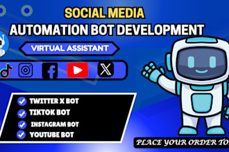 social media bot tiktok bot instagram bot youtube bot twitter x auto follow bot