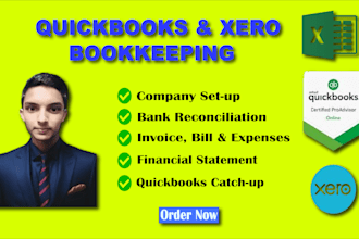do full service bookkeeping in quickbooks and xero
