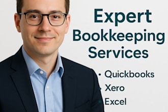 be your professional bookkeeper in quickbooks, xero, or wave