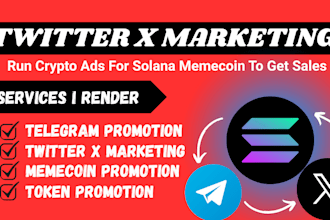 promote solana, do crypto twitter x marketing run crypto ads for solana memecoin