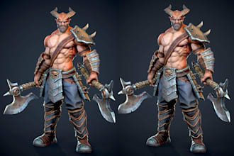 3d character modeling game character assets 3d model unreal engine 5 3d rigging