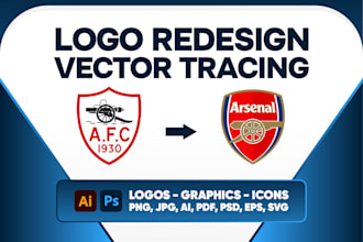 redesign, vectorize, modify, and clean up your logo