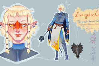 create a custom dnd or tabletop character sheet