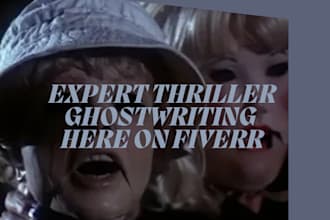ghostwrite or rewrite your captivating thriller story