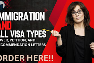 be your online lawyer, immigration lawyer for USA visa and recommendation letter