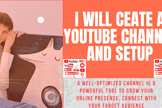 create youtube channel create and setup
