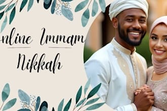 do quick online nikah, audio, and video call nikah at home