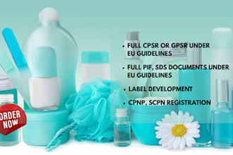 complete cpsr documentation for cosmetics products
