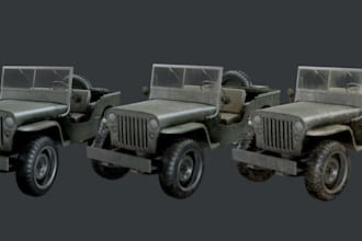 remodel 3d vehicle, car interior, pbr car exterior,battle car model,truck sculpt