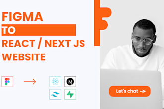 do figma to react next js business website with tailwind css