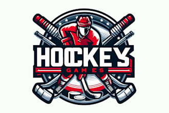 design beautiful hockey logo