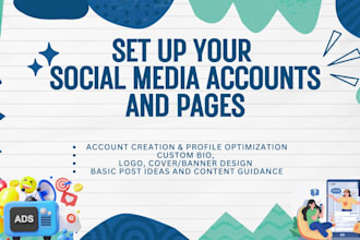 set up your brand and create social media accounts, pages