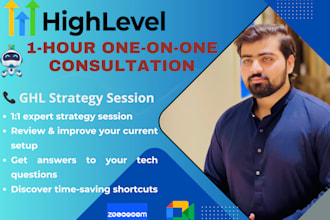 offer 1 on 1 gohighlevel consultation and ghl  training