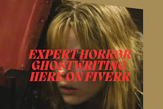 ghostwrite or rewrite your captivating horror story