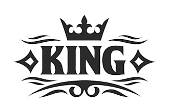 design luxury king logo