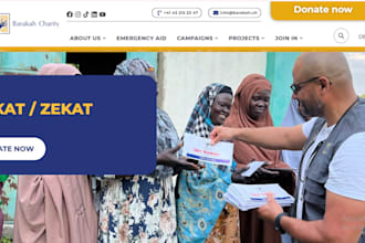 charity website non profit website 501c3 website ngo website