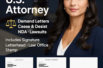 draft contract breach, demand letter and cease and cease and desist