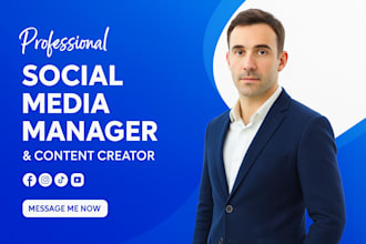 be your professional social media manager and content creator