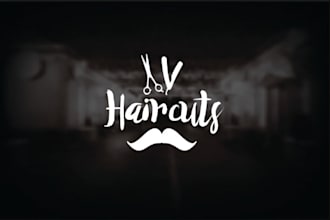 design a stylish luxury, minimal, barber shop logo