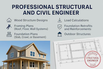draft permit set for framing plans, garage, and foundation for city approval
