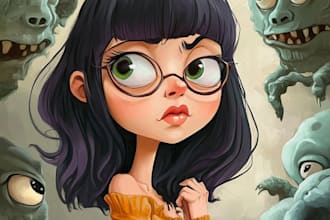 design original characters, cartoons, and caricatures