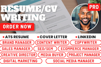 write digital marketing resume SEO content copywriter social media brand manager