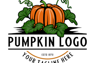 design exclusive pumpkin logo
