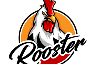 design excellent rooster logo