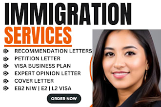 write recommendation letter for eb2 niw eb1 o1 US immigration
