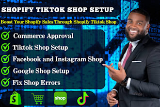 do shopify tiktok shop setup instagram shop, facebook shop to boost shopify sale