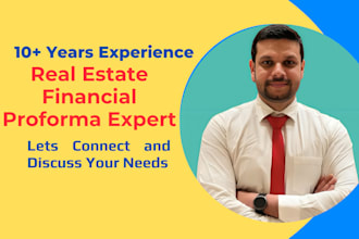 create performa real estate financial modelling