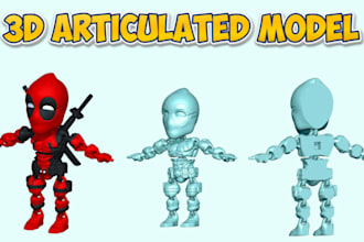 design image to flexi model articulated toy flexi articulated model for printing