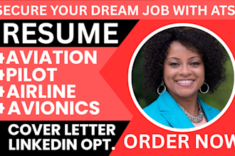 write ats aviation, pilot, airline, avionics, cabin crew, flight school resume