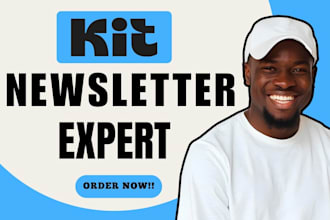 setup convertkit email sequence kit landing page design kit newsletter template