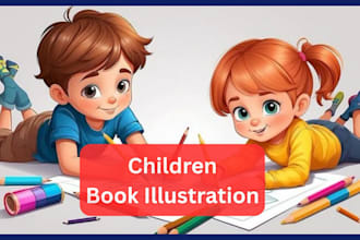 illustrate charming children storybook illustrations and book cover
