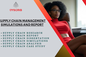 do supply chain and logistic projects, case study, simulations, and forecast