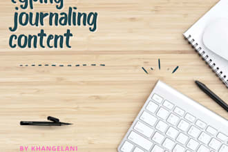 type documents notes and journaling content with care and accuracy