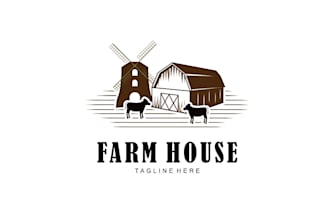 design vintage ranch or farm house logo