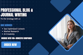 create SEO friendly blog posts and journal articles
