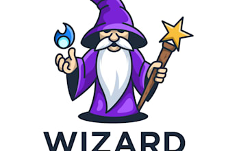 design outstanding wizard logo