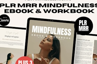 design mental heaith template fitness and wellness ebook template canva editable