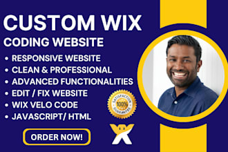 build wix studio website using wix custom code wix velo create wix site wix seo