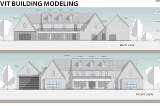 do revit architecture design and 3d bim modeling