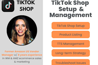 set up tiktok shop for your brand, optimize listings, port reviews, etc