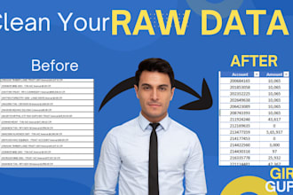 clean your raw data and convert it into pivot charts