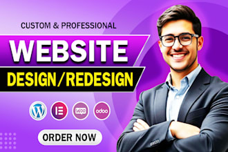 build a modern, responsive website using wordpress or odoo