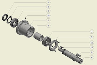 create drawings for assembly of mechanical parts or for technical documentation