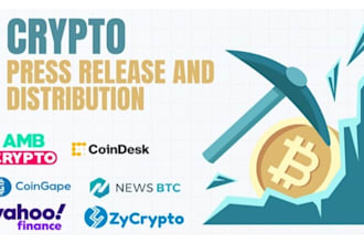 do crypto press release syndication crypto PR writing distribution and promotion