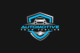 design modern automotive, auto garage and auto care logo